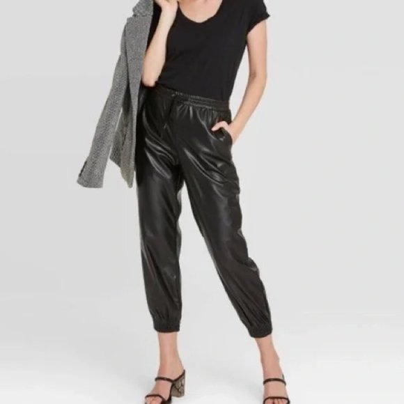 Target Pants - A New Day Faux Leather Joggers